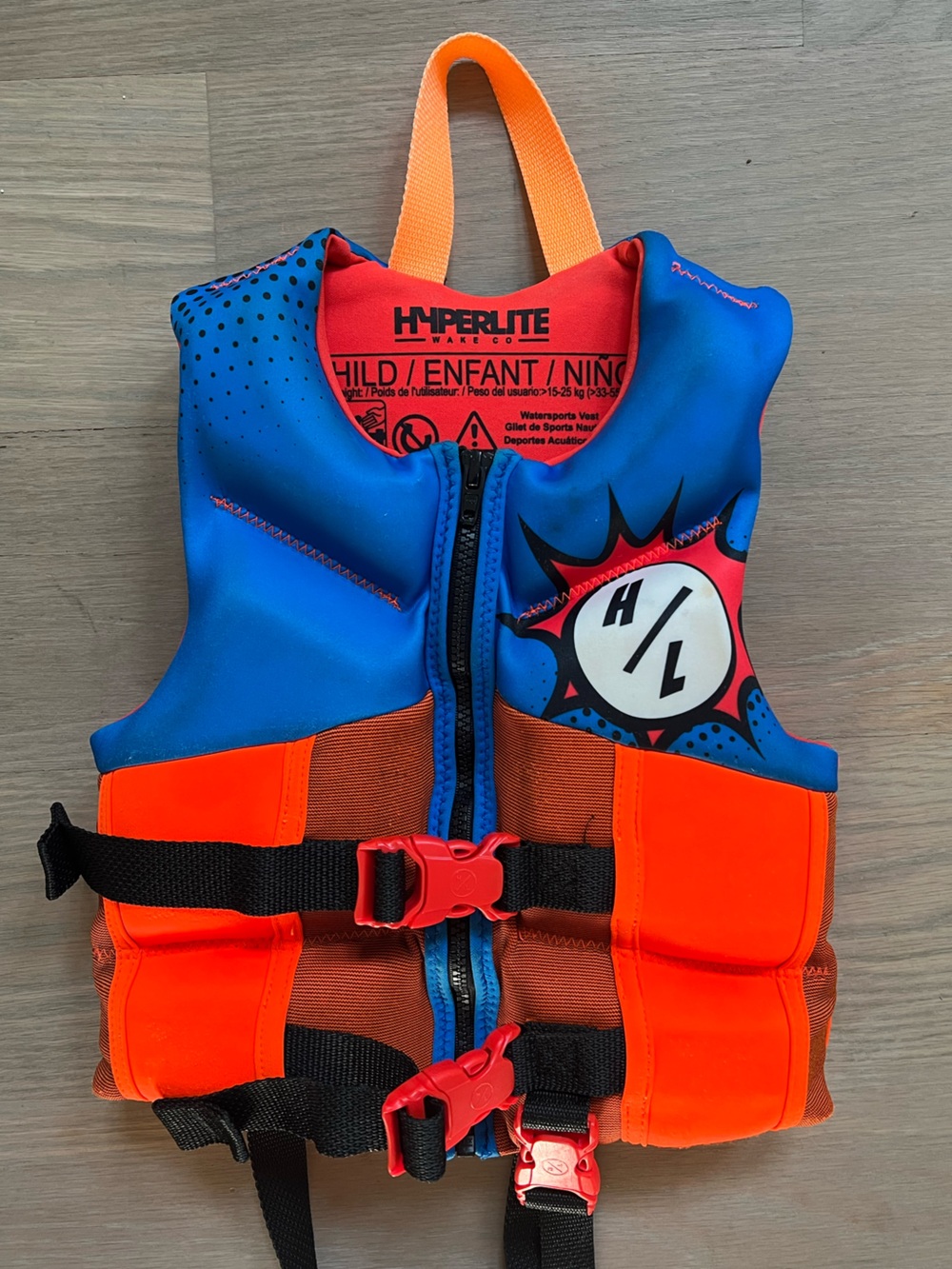 Hyperlite Wake Co Child Life Vest Jacket 33 ~ 55 lb.